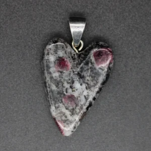 Granat in Quarz Anhänger